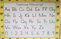 美国小学生用什么英文字体
